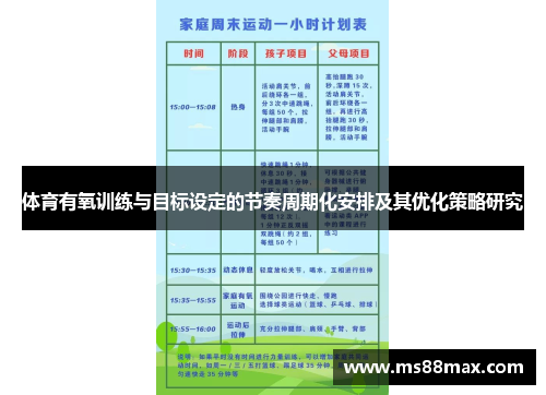 体育有氧训练与目标设定的节奏周期化安排及其优化策略研究
