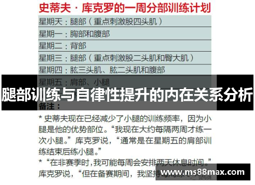 腿部训练与自律性提升的内在关系分析